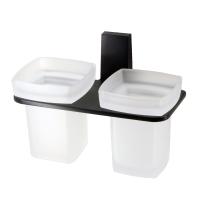 Стакан двойной WasserKraft Abens K-3228D чёрный