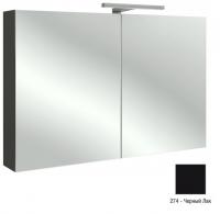 Зеркальный шкаф Jacob Delafon 1050х650х143 мм EB1366-274 чёрный глянцевый