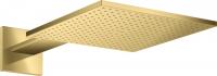 Верхний душ Axor ShowerSolutions 300 2jet с держателем 35318990 полированное золото