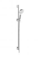 Душевой гарнитур Hansgrohe Crometta Vario со штангой 90 см 26536400 белый/хром