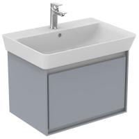 Тумба под раковину Ideal Standard Connect Air 580х409 мм E0847EQ светло-серый глянец/белый матовый