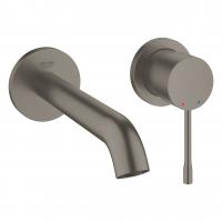 Смеситель для раковины Grohe Essence M-Size настенный (внешняя часть) 19 408 AL1 тёмный графит матовый