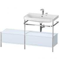 Консоль с раковиной Duravit Happy D.2 Plus 1400х490 мм HP4857E9797 хром/светло-голубой матовый