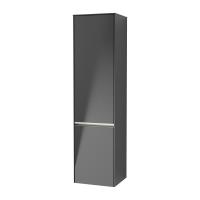 Пенал Villeroy & Boch Collaro 404х349х1538 мм петли справа, с подсветкой C033L1PD чёрный матовый