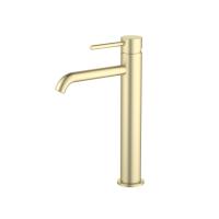 Смеситель для раковины Aquatek Европа высокий AQ1304BG шлифованное золото