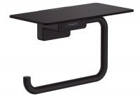 Держатель туалетной бумаги с полкой Hansgrohe AddStoris 41772670 матовый чёрный