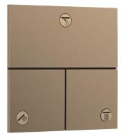 Запорный вентиль Hansgrohe ShowerSelect Comfort E (внешняя часть для 3 потребителей) 15573140 шлифованная бронза