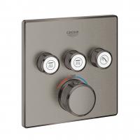 Термостат Grohe Grohtherm SmartControl (внешняя часть для 3 потребителей) 29 126 AL0 тёмный графит матовый