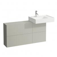 Тумба под раковину Laufen Kartell 1200х270 мм раковина справа 4082920336411 мокрый асфальт