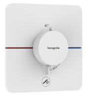 Термостат Hansgrohe ShowerSelect Comfort Q (внешняя часть для 1 потребителя с доп.выходом) 15589700 матовый белый