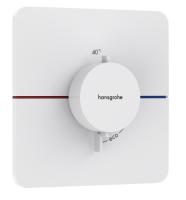 Термостат Hansgrohe ShowerSelect Comfort Q (внешняя часть) 15588700 матовый белый