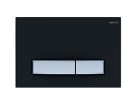 Клавиша смыва Aquatek Slim KDI-0000026 матовый чёрный/никель