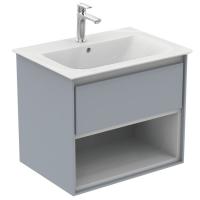 Тумба под раковину Ideal Standard Connect Air 600x440 мм E0826EQ светло-серый глянец/белый матовый