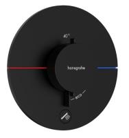 Термостат Hansgrohe ShowerSelect Comfort S (внешняя часть для 1 потребителя с доп.выходом) 15562670 матовый чёрный