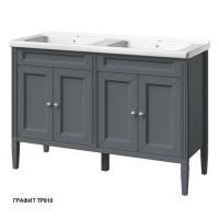 Тумба под раковину Caprigo Albion Concept 125 1220х450 мм (4 двери) 34020 TP810 графит