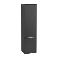 Пенал Villeroy & Boch Venticello 404х372х1546 мм петли слева A95101PD лак чёрный матовый