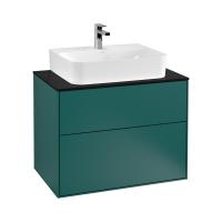 Тумба под раковину Villeroy & Boch Finion 800х501 мм F09200PD кедр/чёрный