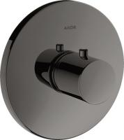Термостат Axor Uno HighFlow (внешняя часть) 38715330 полированный чёрный хром