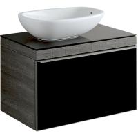Тумба под раковину Geberit Citterio 734х504х543 мм 500.558.JJ.1 тёмный дуб/чёрный