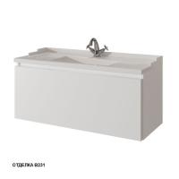 Тумба под раковину Caprigo Ponza-A 100 990х469 мм гладкий фасад 13514 F В231 белый