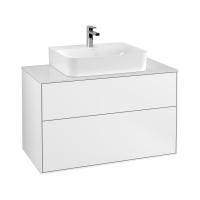 Тумба под раковину Villeroy & Boch Finion 1000х501 мм F10100GF белый глянцевый/белый