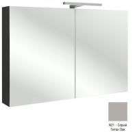 Зеркальный шкаф Jacob Delafon 1000х650х143 мм EB1365-N21 серый титан глянцевый
