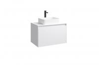 Тумба под раковину Aqwella Mobi 800х500 мм без фасада MOB0108W белый глянец