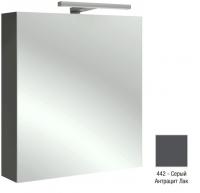 Зеркальный шкаф Jacob Delafon 600х650х143 мм петли слева EB1362G-442 серый антрацит глянцевый