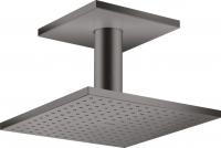 Верхний душ Axor ShowerSolutions 250 2jet с потолочным подсоединением 35312340 шлифованный чёрный хром