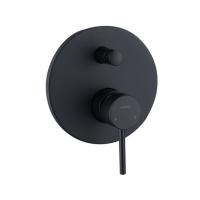 Смеситель встраиваемый Caprigo Don (для 2 потребетелей) 53-051-NER чёрный матовый