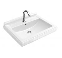 Раковина Villeroy & Boch Hommage 650х530 мм CeramicPlus 7101KGR1 альпийский белый