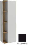 Подвесная колонна Jacob Delafon Terrace Premium 500х350х1500 мм петли справа EB1740DRU-274 чёрный глянцевый