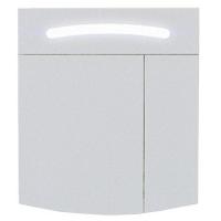 Зеркальный шкаф Aqwella Темпо 600х680 мм с подсветкой Tmp.04.06 белый