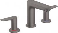 Смеситель для раковины Hansgrohe Talis E на 3 отверстия 71733340 шлифованный чёрный хром