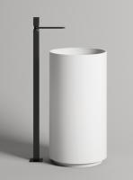 Раковина напольная Salini Armonia Ø450 мм S-Sense 130111G белый глянец