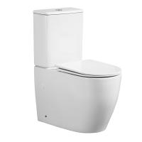 Унитаз напольный с крышкой-сиденьем и бачком Azario Bonelle безободковый (торнадо) AZ-1229A белый