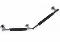 Поручень изогнутый Bemeta Omega 715 мм левый 104507701 хром/чёрный