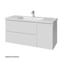 Тумба под раковину Caprigo Forte 120 1164х446 мм (2 ящика, 1 дверь справа) 36117R EML 021 белый