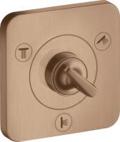 Запорный/переключающий вентиль Axor Citterio E Trio/Quattro (внешняя часть) 36772310 шлифованное красное золото