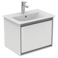 Тумба под раковину Ideal Standard Connect Air 500х360 мм E0817KN белый глянец/светло-серый матовый