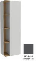 Подвесная колонна Jacob Delafon Terrace Premium 500х350х1500 мм петли справа EB1740DRU-442 серый антрацит глянцевый