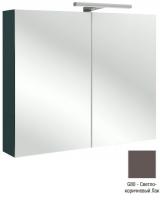 Зеркальный шкаф Jacob Delafon 800х650х143 мм EB1364-G80 светло-коричневый глянцевый