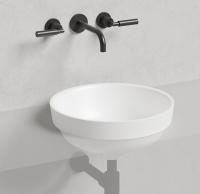 Раковина полувстраиваемая Salini Marea 03 Ø415 мм S-Stone 1802203M белый матовый