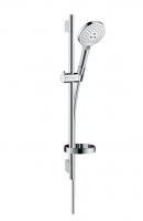 Душевой гарнитур Hansgrohe Raindance Select S 120 3jet со штангой 65 см и мыльницей 26630400 белый/хром