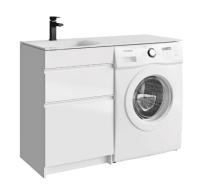 Тумба напольная Aqwella Duet 115 535х492 мм DU01052N белый глянец