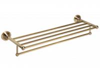 Полка для полотенец с вешалкой Bemeta Retro 665 мм 144102097 бронза