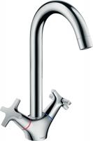 Смеситель для кухни Hansgrohe Logis Classic 220 ComfortZone двуручный 71285000 хром