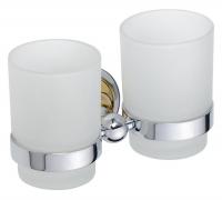 Стакан двойной Bemeta Retro 144210028 хром/золото