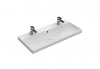 Раковина Villeroy & Boch Avento (под 2 смесителя) 1000х470 мм 4156A401 альпийский белый