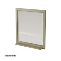 Зеркало Caprigo Albion 726х815 мм с полкой 10331 B059 фисташково-зелёный